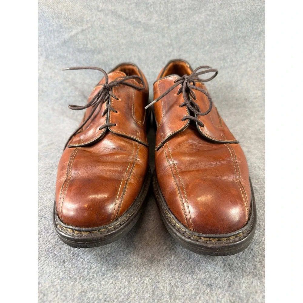Allen Edmonds Mapleton Shoes Mens 12D‎ Brown Leather Split Toe Derby USA Made